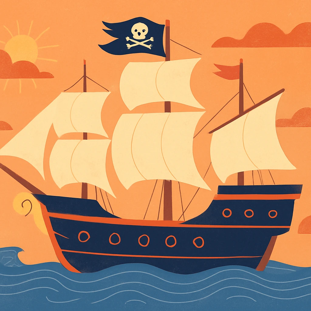 pirate ship emoji