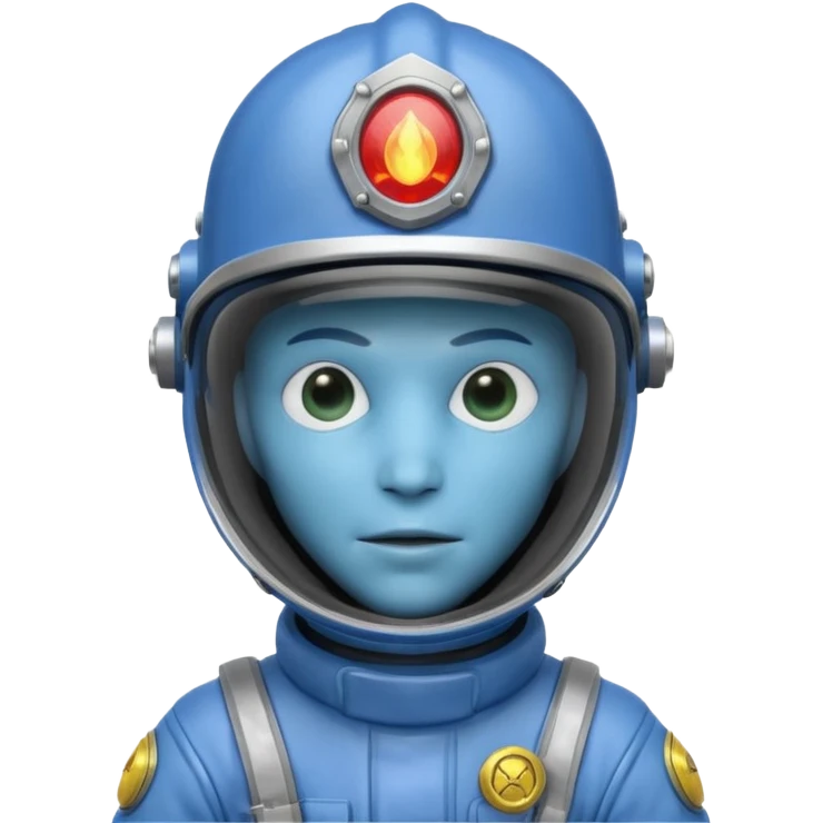 Alien firefighter emoji