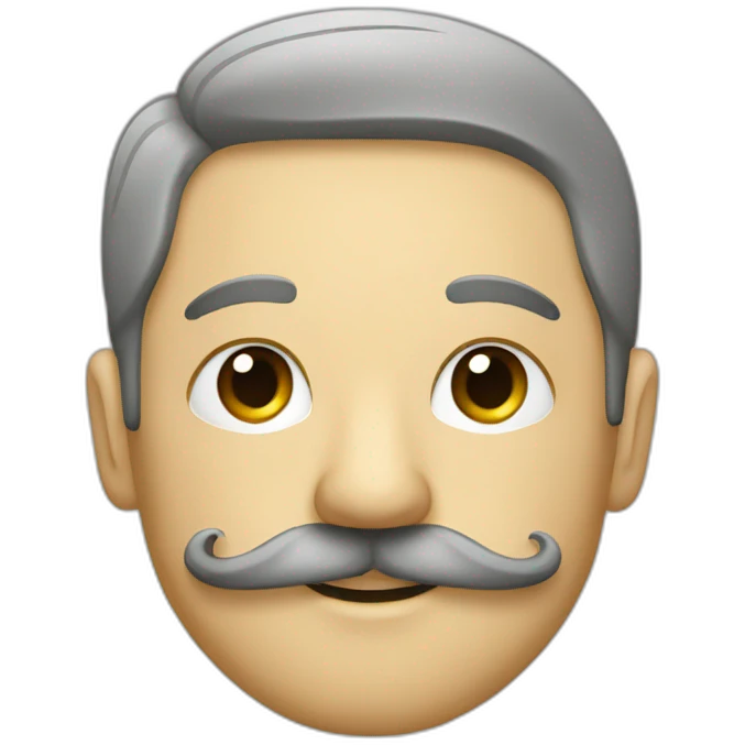 Deutsh with mustach emoji