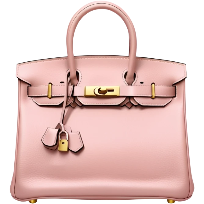 Pale pink birkin bag emoji