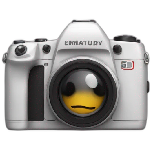 the back side of the camera is on legs emoji