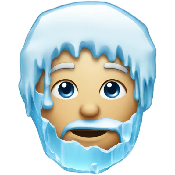 Face with ice on it emoji