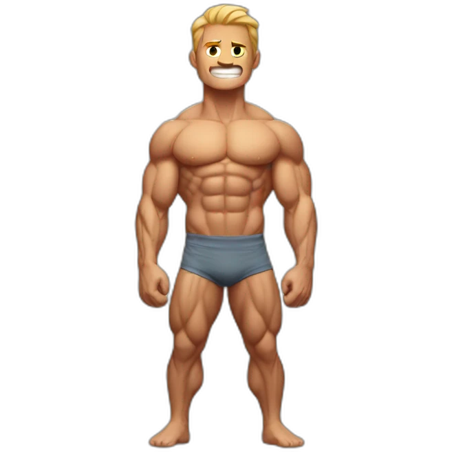 Muscle man emoji