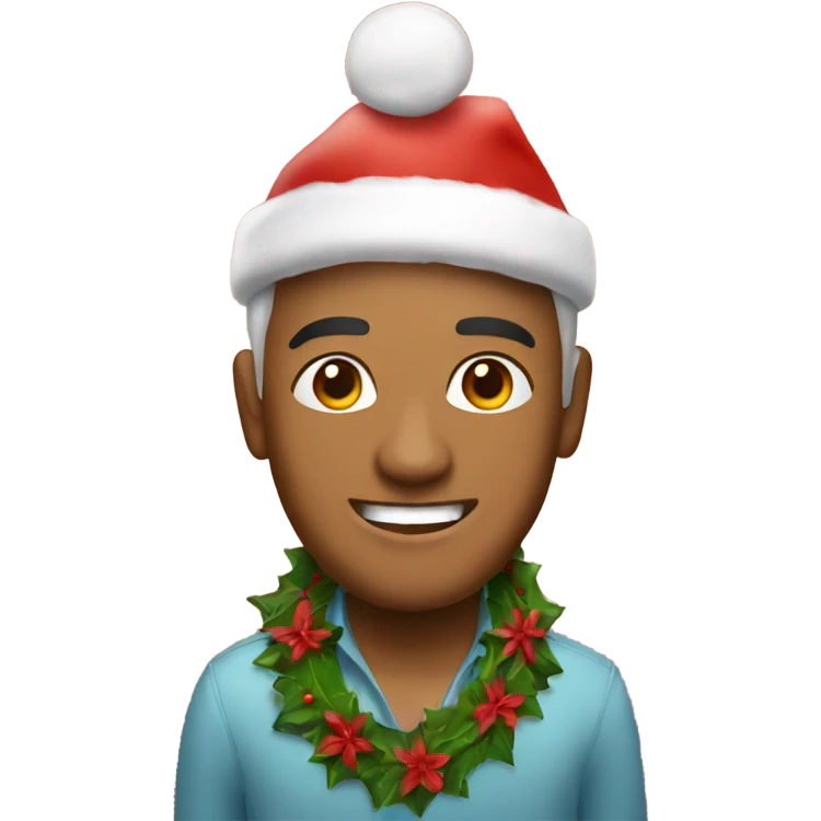 Hawaiian Christmas emoji