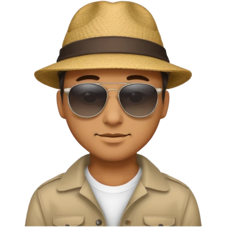 man with hat and sunglasses emoji