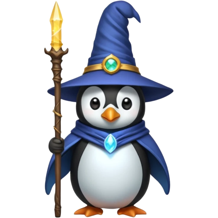 Penguin Wizard emoji