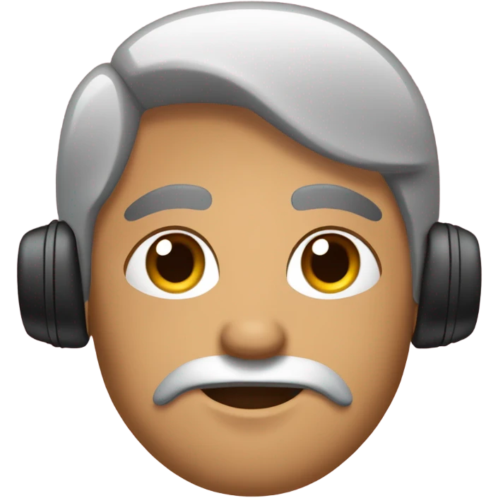 Pero con audífonos  emoji