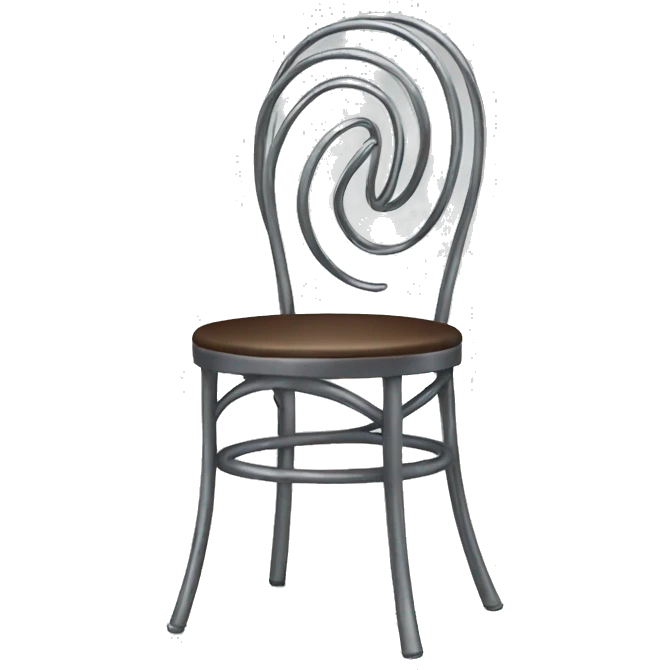 metal spiral chair emoji