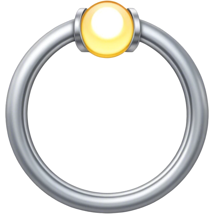 Silver ring of light emoji