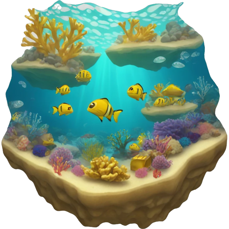 Gold holiday reef emoji