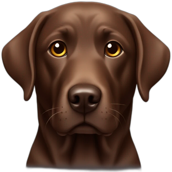 labrador chocolate emoji