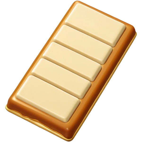 Salted caramel white chocolate bar emoji