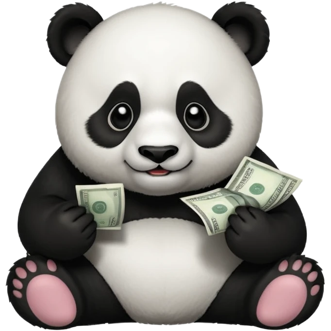 Panda eat money emoji
