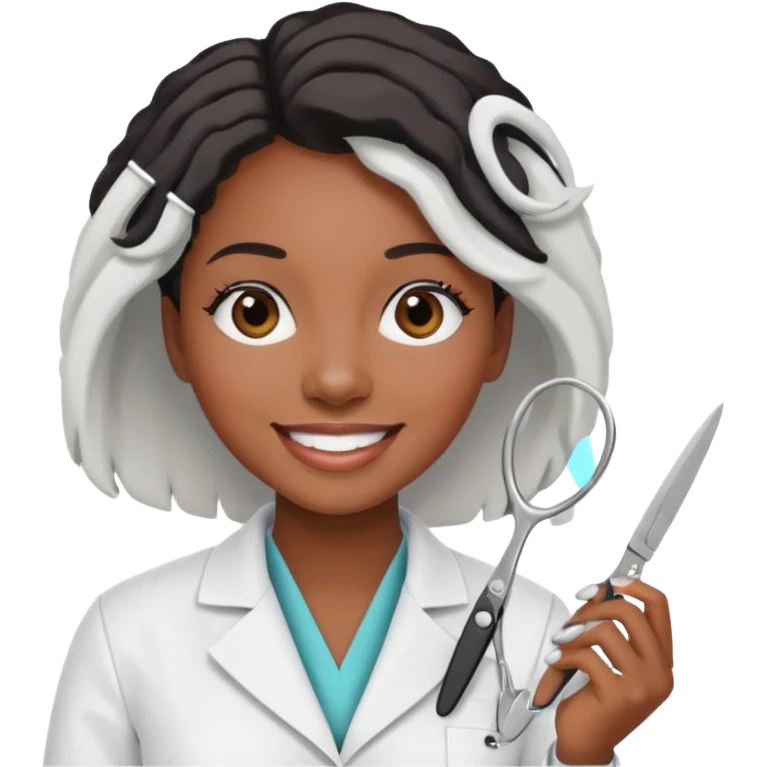 Black women beautician emoji