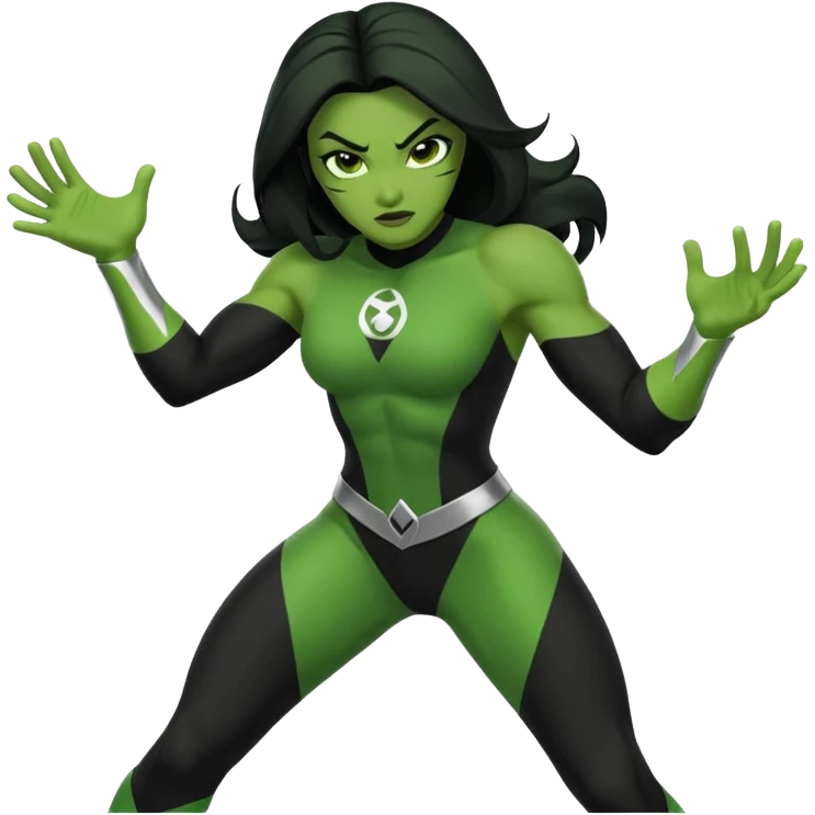 Shego fighting pose emoji