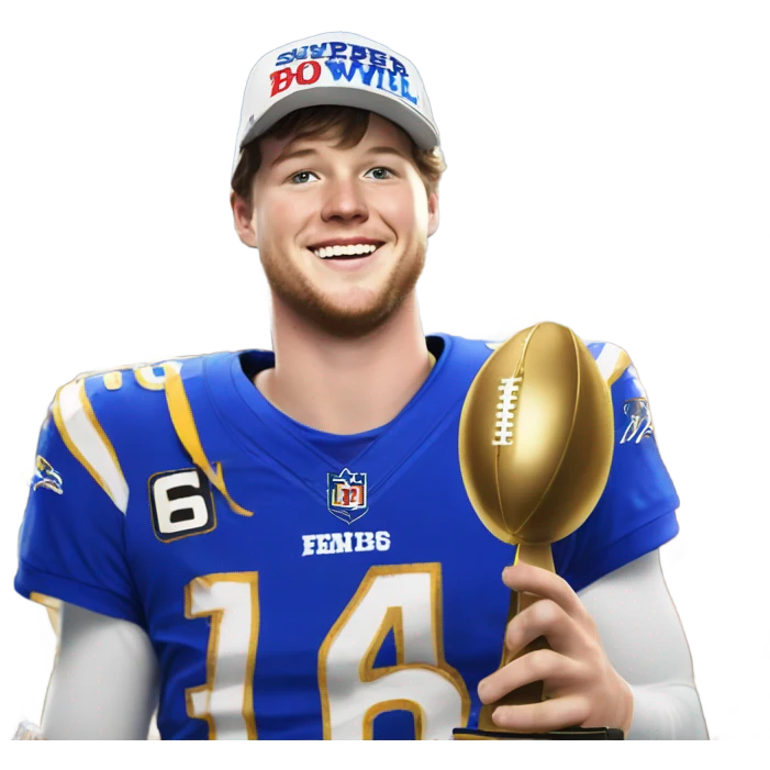 Josh Allen winning Super Bowl emoji