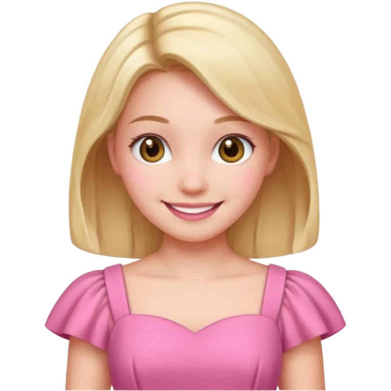 pink nice dress girl emoji