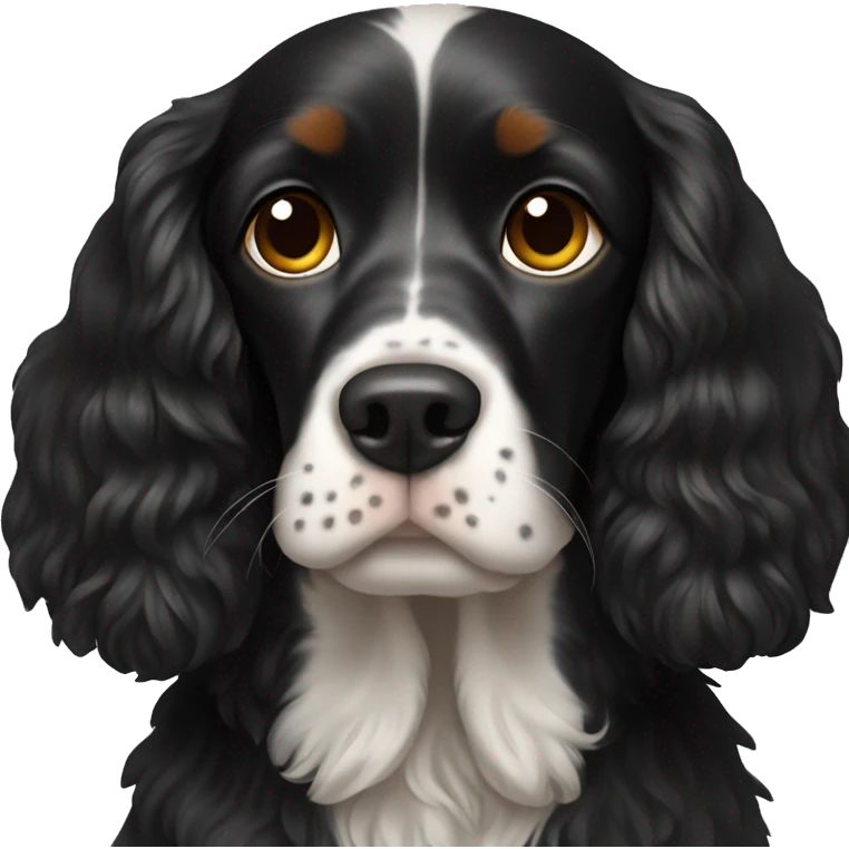 Black cockr spaniel emoji