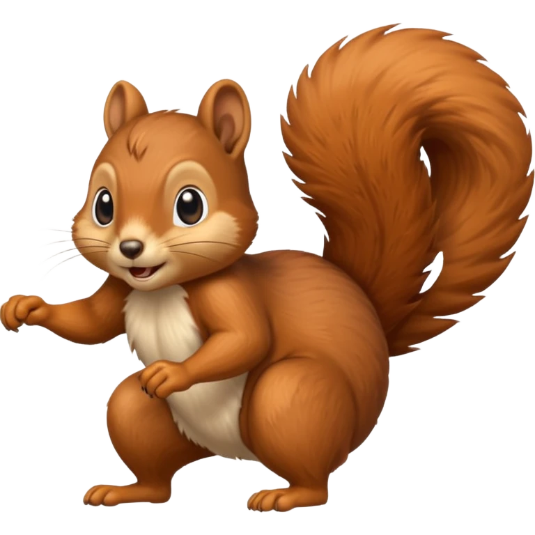 Squirrel kicking  emoji