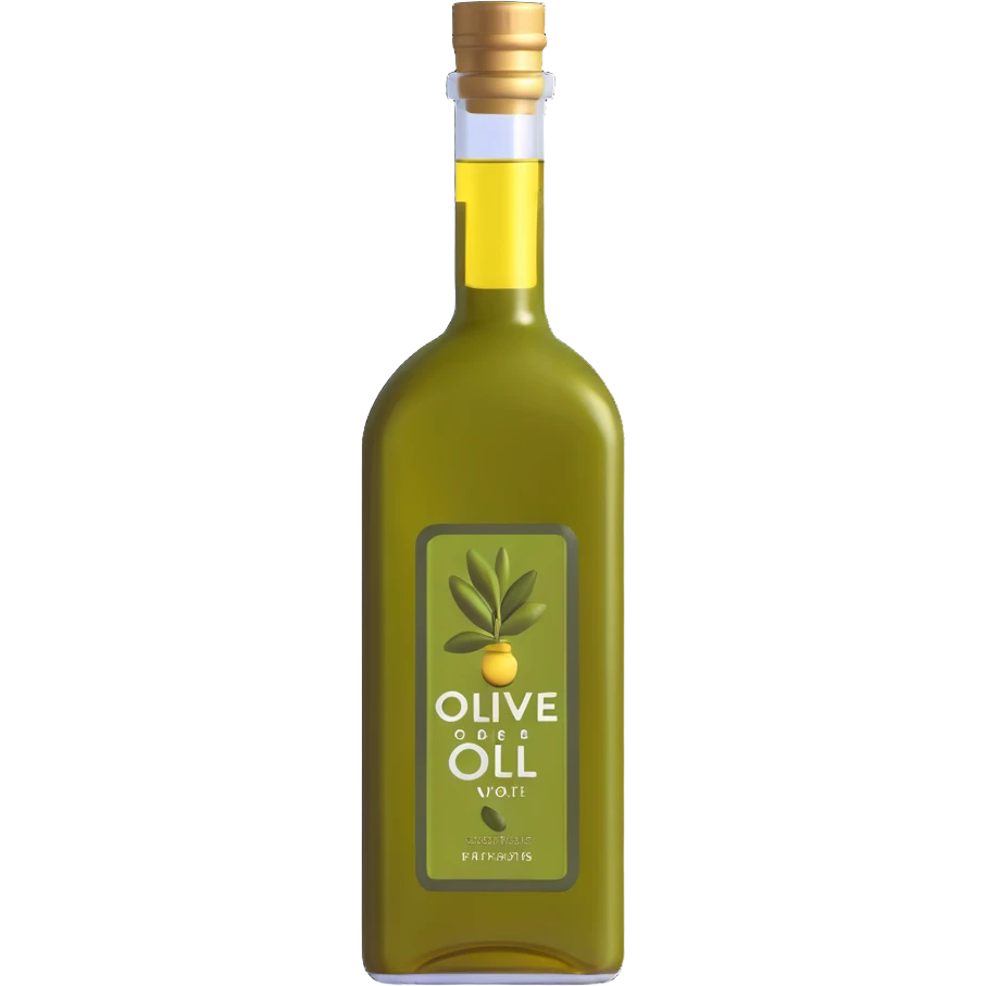 glass bottle of olive oil emoji