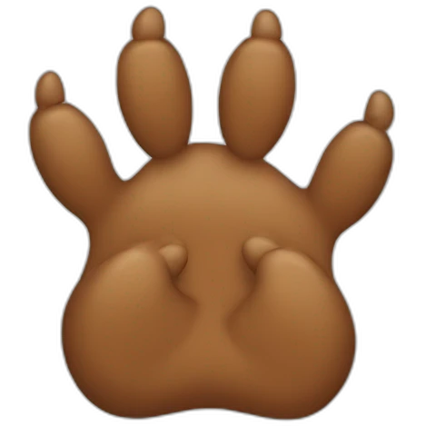 bear paws exchaning emoji