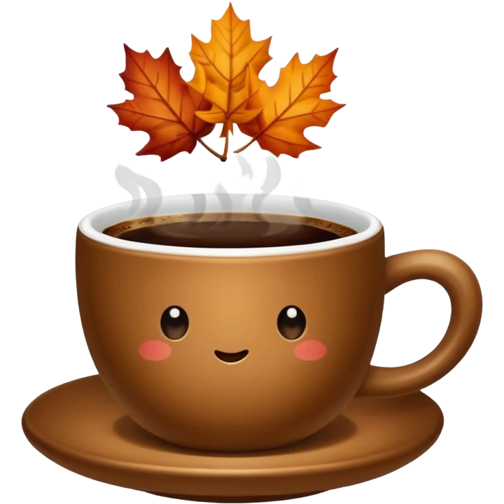Autumn coffee  emoji