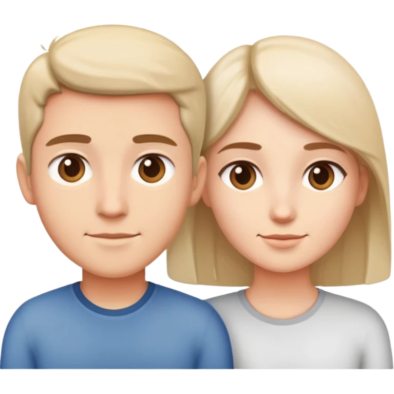 Two people gradually moving closer, showing progression of trust building emoji
