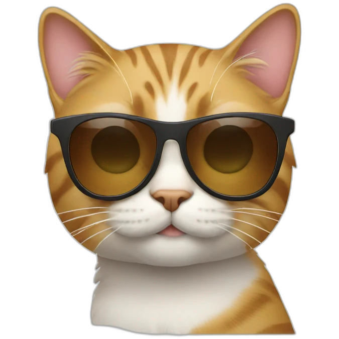 Cat with sunglasses emoji