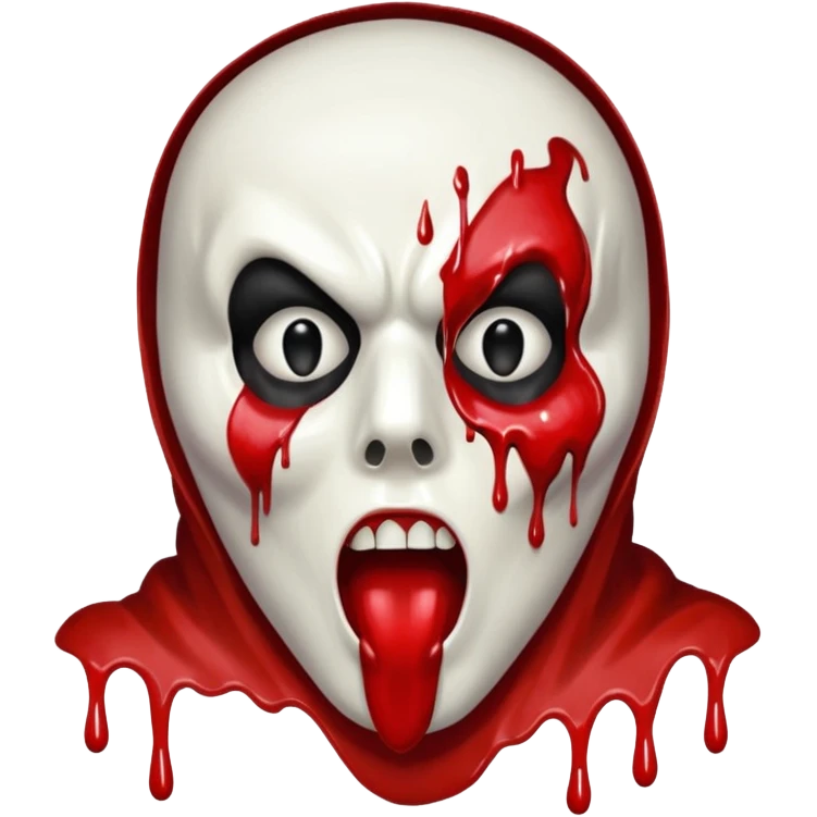 Scream guy painting  emoji