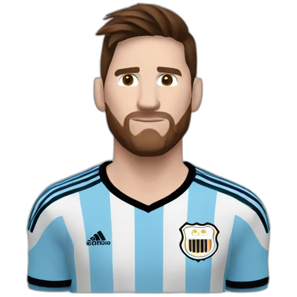 messi 1/2 shot argentina kit 2022 emoji