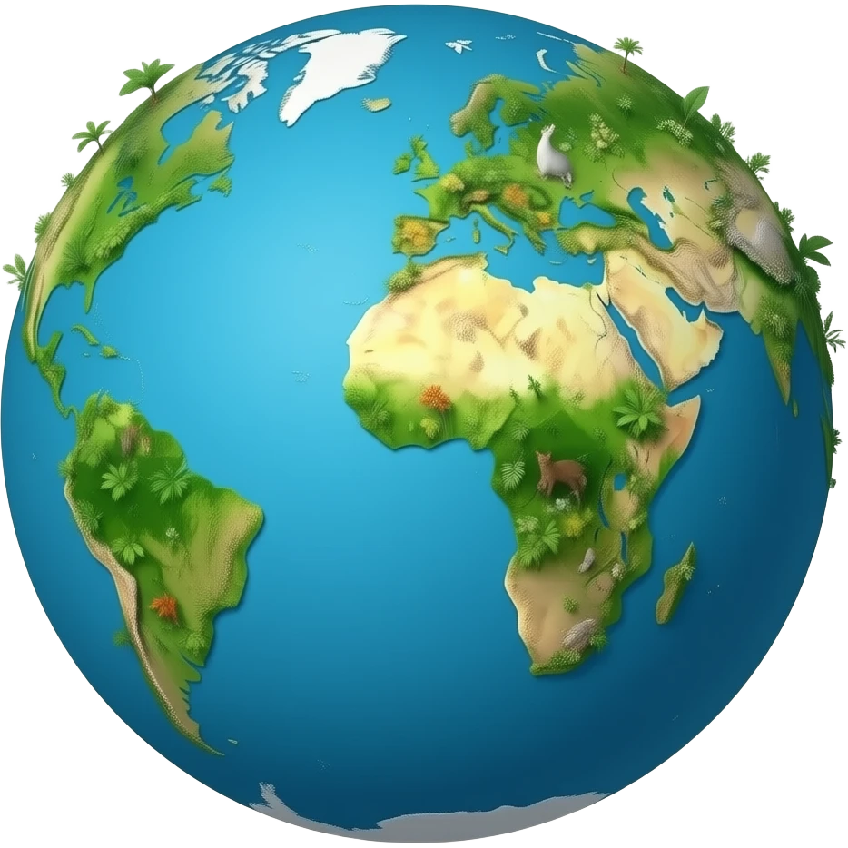 globe flora fauna emoji