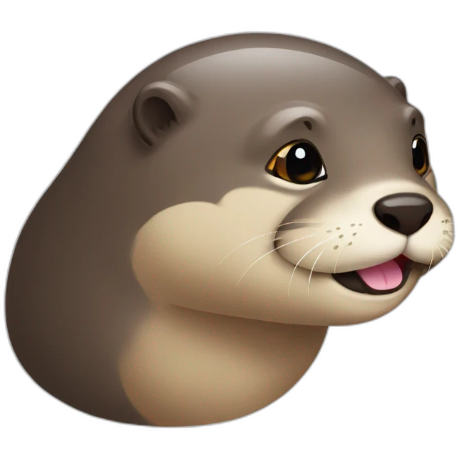 Otter with sun emoji