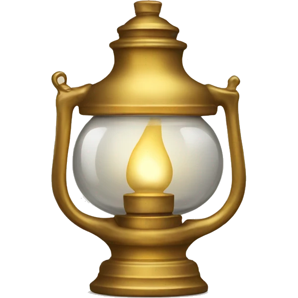 Gold oil lamp emoji