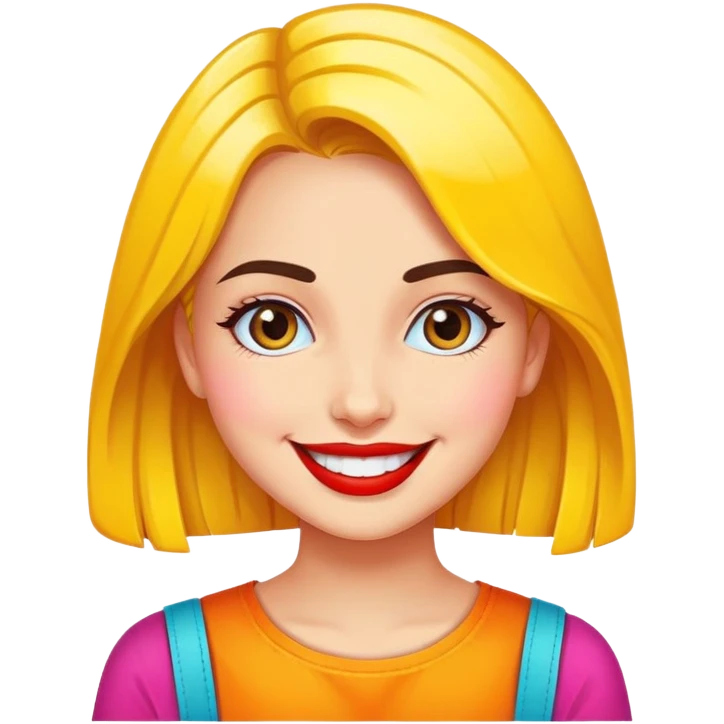 A girly pop emoji