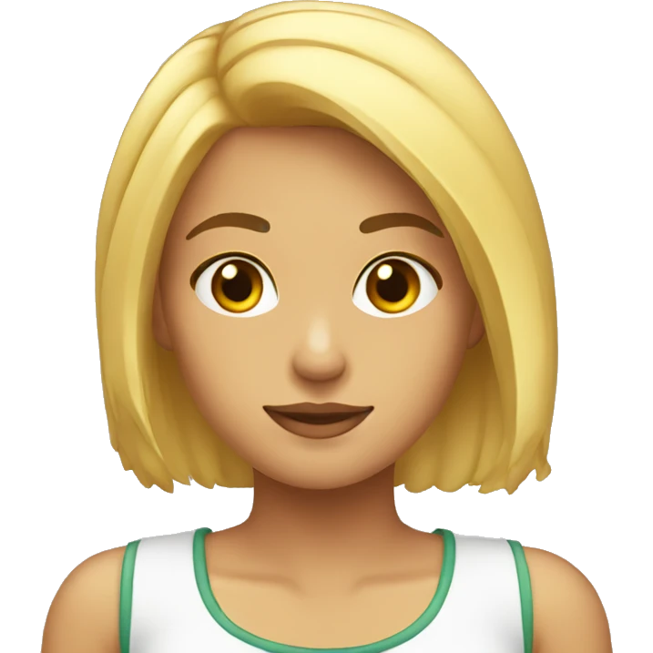 CHICA RUBIA JOVEN emoji
