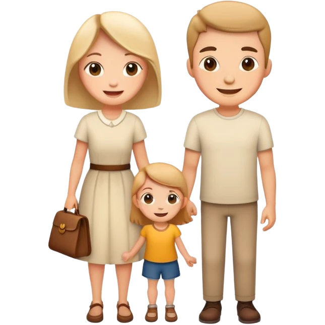 Family with son and daughter  emoji