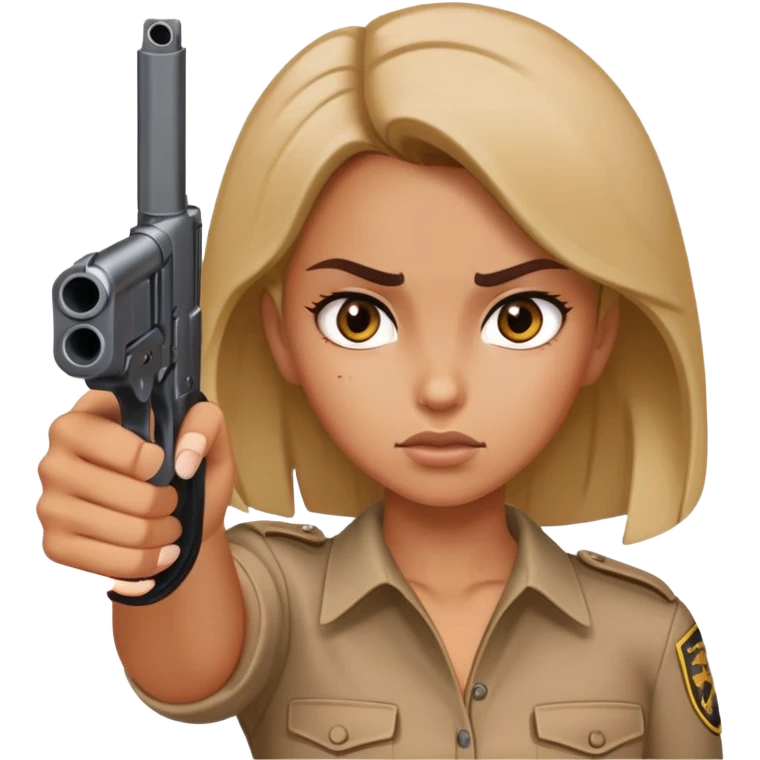 girl mad pointing gun sign to her head  emoji