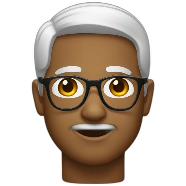 menino de óculos emoji