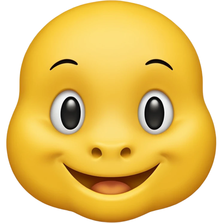 Smiley face (yellow) with mole on chin emoji
