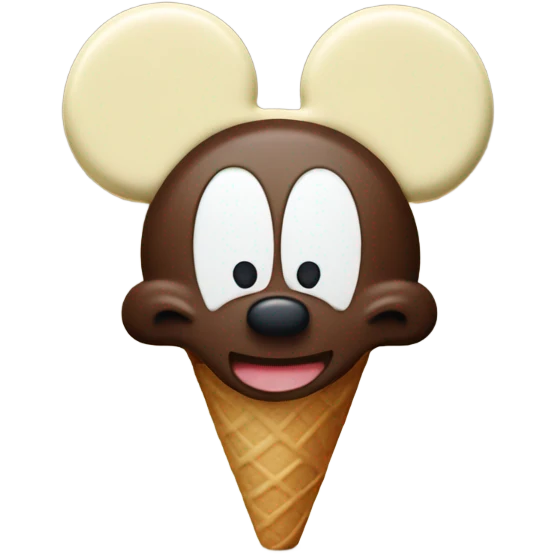 Mickey ice cream bar emoji