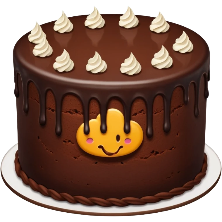 Chocolate cake emoji