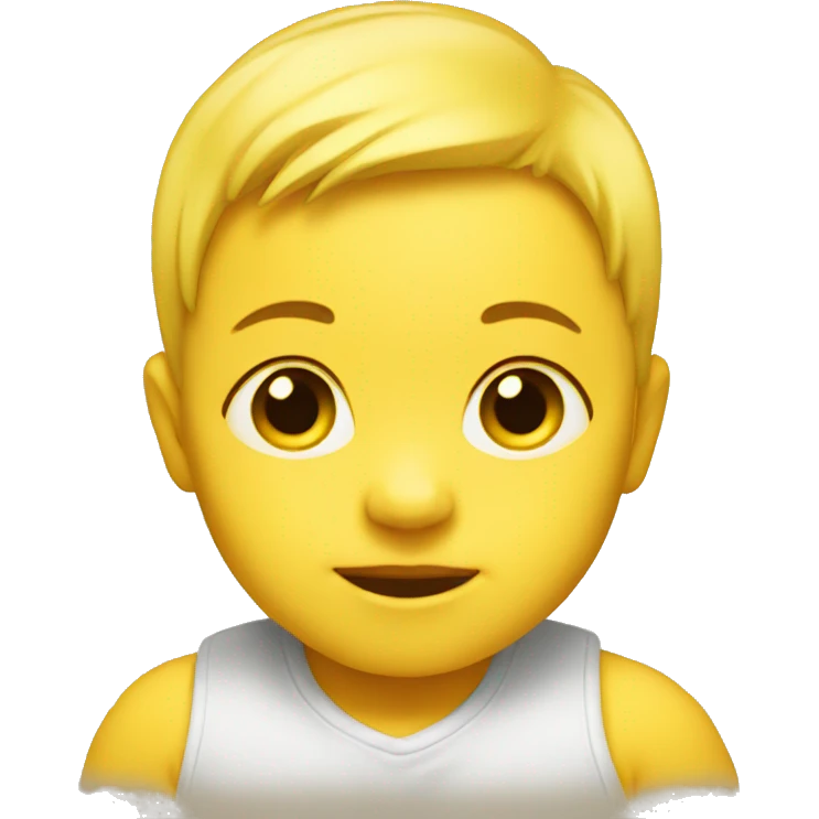 Yellow baby emoji