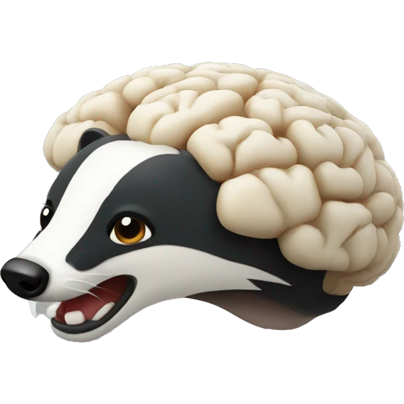 badger brain emoji