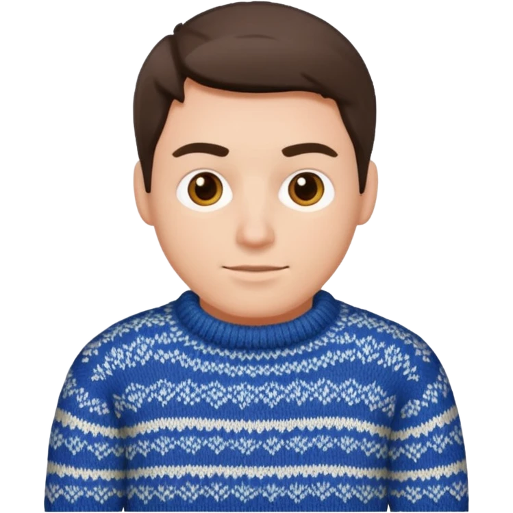 Knitted men emoji