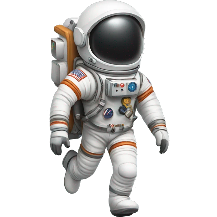 Astronaut with a jet pack emoji