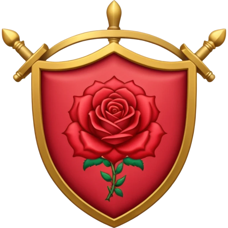 brasão sangrando medieval rosa de sangue vermelha emoji