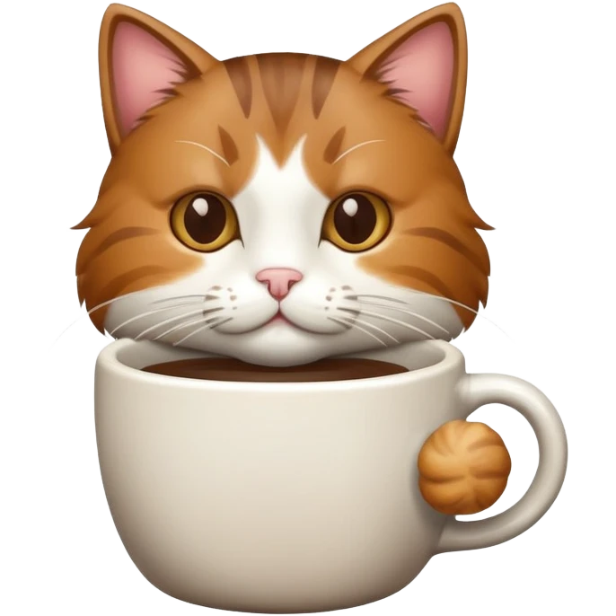 Gato tomando café emoji