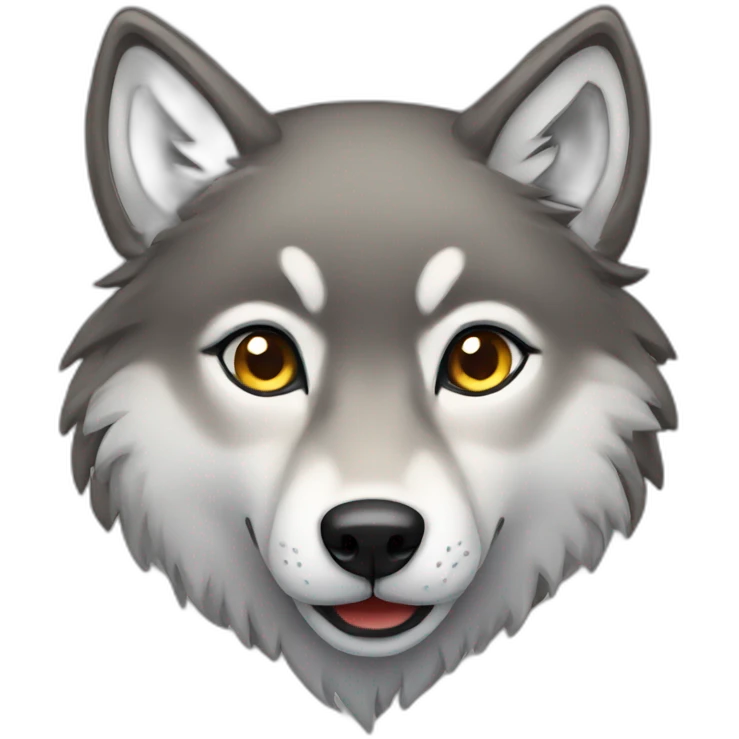 Female wolf  emoji