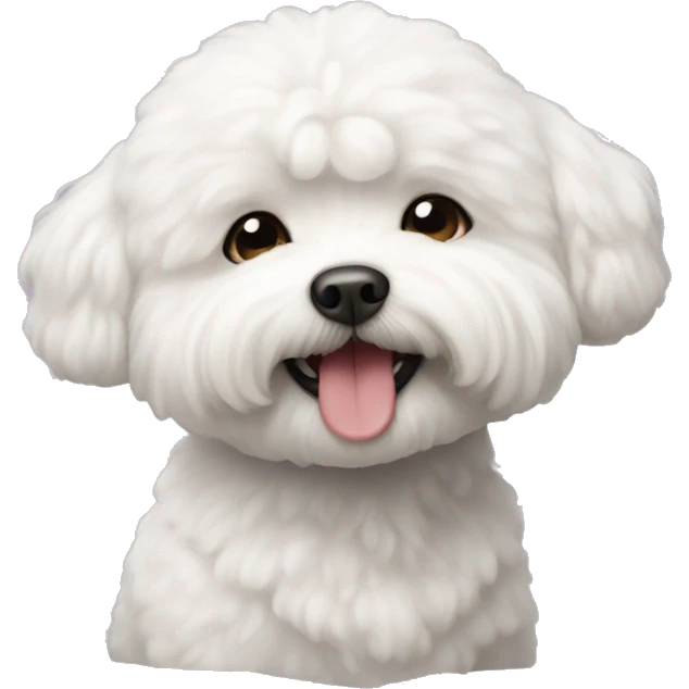 cute bichon emoji