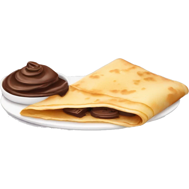 Crepe with chocolate  emoji